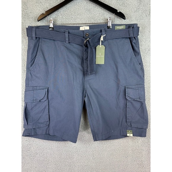 NWT Men's Mutual Weave Big&Tall Belted Cargo Shorts Size 46 Tall Ripstop